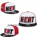 Cappellino Miami Heat 9FIFTY Snapback Bianco Nero Rosso