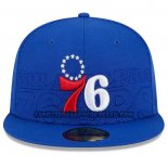 Cappellino Philadelphia 76ers 2023 NBA Draft 9FIFTY Snapback Blu