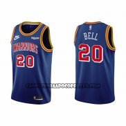 Canotte Golden State Warriors Jordan Bell NO 20 75th Anniversary Blu