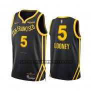 Canotte Golden State Warriors Kevon Looney NO 5 Citta 2023-24 Nero