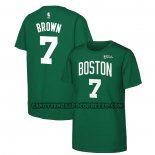 Canotte Manica Corta Boston Celtics Jaylen Brown 2024 NBA Finals Verde