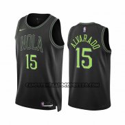 Canotte New Orleans Pelicans Jose Alvarado NO 15 Citta 2023-24 Nero