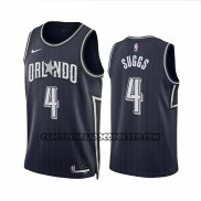 Canotte Orlando Magic Jalen Suggs NO 4 Citta 2023-24 Blu