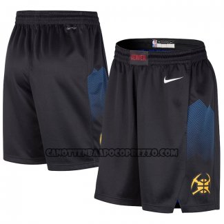 Pantaloncini Denver Nuggets Citta 2023-24 Nero