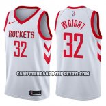 Canotte NBA Rockets Brandan Wright Association 2017-18 Bianco