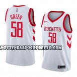 Canotte NBA Rockets Gerald Green Association 2018 Bianco