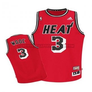 Canotte NBA Throwback Bambino Heats Wade Rosso