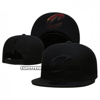 Cappellino Cleveland Cavaliers Black On Black 9FIFTY Snapback Nero