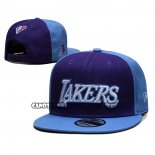 Cappellino Los Angeles Lakers Ciudad Edition 2021-22 9FIFTY Snapback Blu Viola