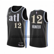 Canotte Atlanta Hawks De'andre Hunter NO 12 Citta 2023-24 Nero