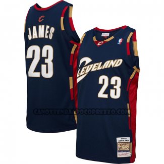 Canotte Bambino Cleveland Cavaliers LeBron James NO 23 Mitchell & Ness 2008-09 Blu