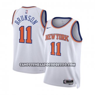 Canotte Bambino New York Knicks Jalen Brunson Association 2022-23 Bianco