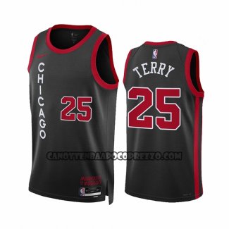 Canotte Chicago Bulls Dalen Terry NO 25 Citta 2023-24 Nero