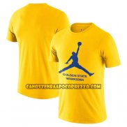 Canotte Manica Corta Golden State Warriors Essential Jumpman Giallo