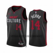 Canotte Miami Heat Tyler Herro NO 14 Citta 2023-24 Nero