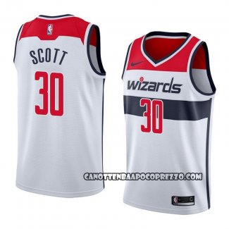 Canotte Washington Wizards Mike Scott Association 2018 Bianco