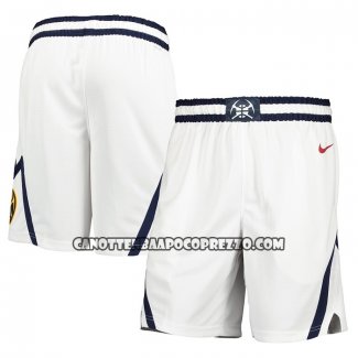 Pantaloncini Denver Nuggets Association Bianco