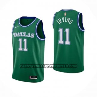 Canotte Dallas Mavericks Kyrie Irving NO 11 Classic Verde