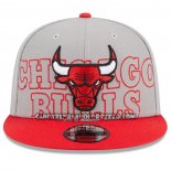 Cappellino Chicago Bulls 2023 NBA Draft 9FIFTY Snapback Grigio Rosso