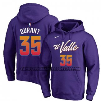 Felpa con Cappuccio Phoenix Suns Kevin Durant Citta 2023-24 Viola