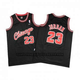 Canotte Bambino Chicago Bulls Michael Jordan NO 23 Nero4