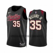 Canotte Portland Trail Blazers Robert Williams III NO 35 Citta 2023-24 Nero