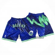 Pantaloncini Dallas Mavericks Just Don Blu2