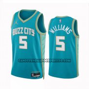 Canotte Charlotte Hornets Mark Williams NO 5 Citta 2023-24 Verde