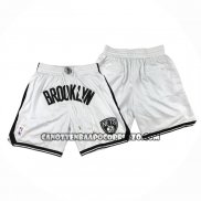 Pantaloncini Brooklyn Nets Just Don Bianco2