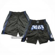 Pantaloncini Dallas Mavericks Citta Just Don 2023-24 Nero