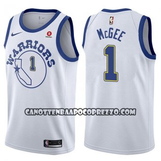 Canotte NBA Warriors Javale Mcgee Hardwood Classic 2017-18 Bianc