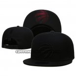 Cappellino Toronto Raptors Black On Black 9FIFTY Snapback Nero