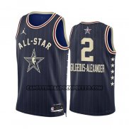 Canotte All Star 2024 Oklahoma City Thunder Shai-gilgeous Alexander NO 2 Blu