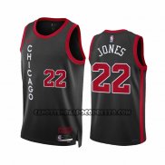 Canotte Chicago Bulls Carlik Jones NO 22 Citta 2023-24 Nero