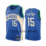 Canotte Milwaukee Bucks Cameron Payne NO 15 Citta 2023-24 Blu