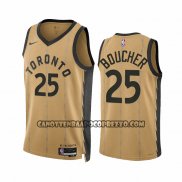 Canotte Toronto Raptors Chris Boucher NO 25 Citta 2023-24 Or