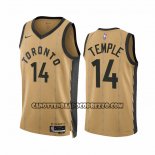 Canotte Toronto Raptors Garrett Temple NO 14 Citta 2023-24 Or