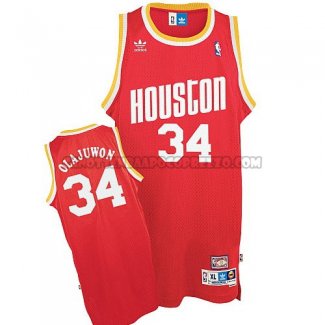 Canotte NBA Throwback Rockets Olajuwon Rosso