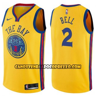 Canotte NBA Warriors Jordan Bell Chinese Heritage Ciudad 2017-18