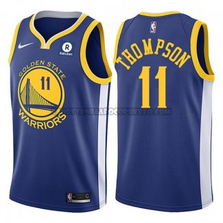 Canotte NBA Warriors Klay Thompson 2017-18 Bleu