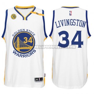 Canotte NBA Warriors Livingston Bianco