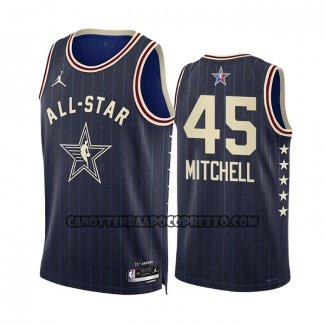 Canotte All Star 2024 Cleveland Cavaliers Donovan Mitchell NO 45 Blu