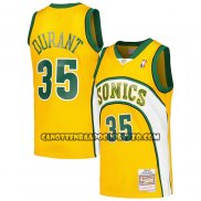 Canotte Bambino Seattle Supersonics Kevin Durant NO 35 Mitchell & Ness 2007-08 Giallo