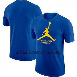 Canotte Manica Corta Golden State Warriors Essential Jumpman Blu