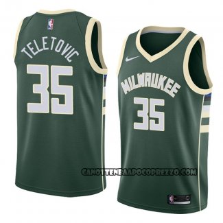 Canotte Milwaukee Bucks Mirza Teletovic Icon 2018 Verde