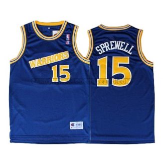 Canotte NBA Throwback Warriors Sprewell Blu