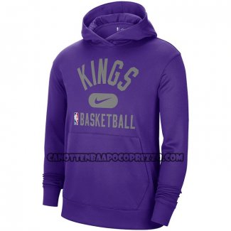 Felpa con Cappuccio Sacramento Kings Performance Practice 2021-22 Viola