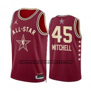 Canotte All Star 2024 Cleveland Cavaliers Donovan Mitchell NO 45 Rosso