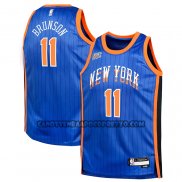 Canotte Bambino New York Knicks Jalen Brunson Citta 2023-24 Blu