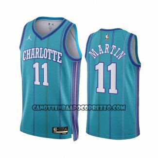 Canotte Charlotte Hornets Cody Martin NO 11 Classic 2023-24 Verde